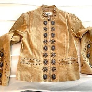 Cripple Creek Suede Jacket, L. Fully lined, worn once.